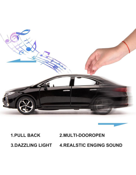 Coche de Juguete BDTCTK Corolla 1:32 Retroceso Sonido Luz Coche de Juguete BDTCTK Corolla 1:32 Retroceso Sonido Luz