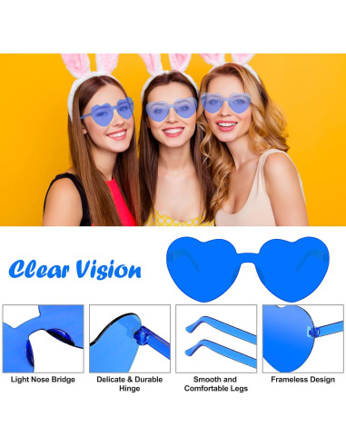 Gafas de Sol en Forma de Corazón para Mujeres - Color Caramelo