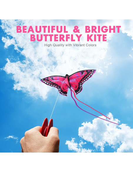 Cometa de Mariposa TOY Life para Niños 142.7x74.9 cm Cometa de Mariposa TOY Life para Niños 142.7x74.9 cm
