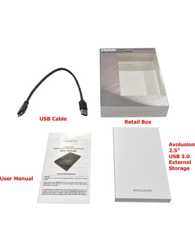 Disco Duro Externo Avolusion HD250U3-WH 2TB USB 3.0 Blanco PS5
