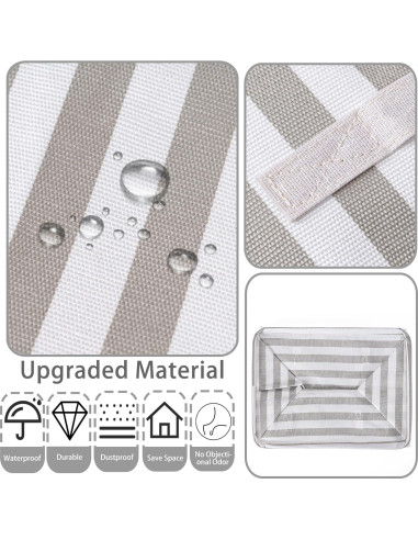 Cesta de Ropa Plegable BOOMIBOO 75L Impermeable Gris 2-Pack