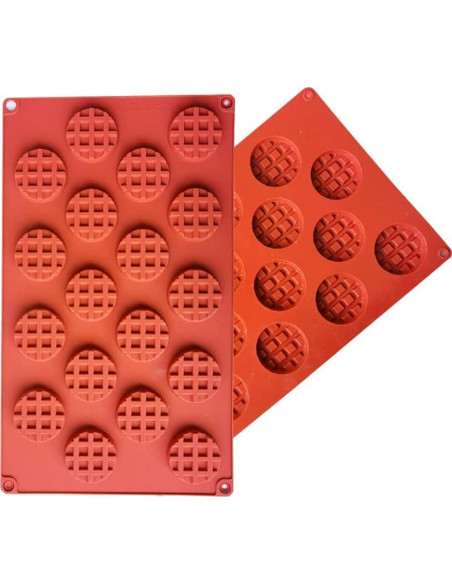 Juego de Moldes de Silicona para Waffles Gasusen 2 Piezas Juego de Moldes de Silicona para Waffles Gasusen 2 Piezas