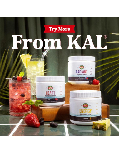 KAL Polvo Radiante de Magnesio 207g - Sabor Frutas Mixtas