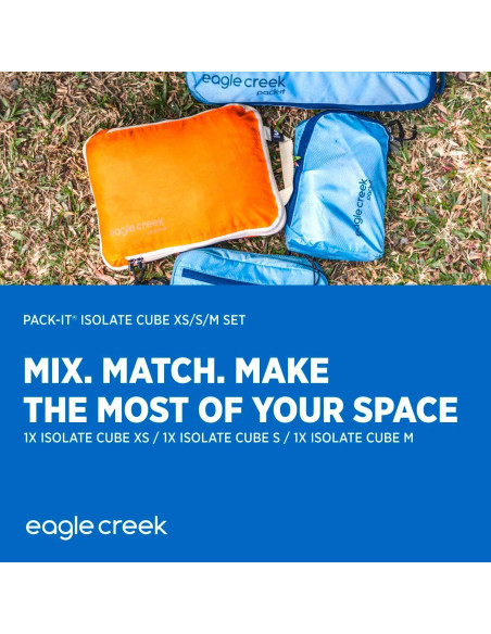 Conjunto de Cubos Organizadores Eagle Creek Pack-It Isolate Conjunto de Cubos Organizadores Eagle Creek Pack-It Isolate