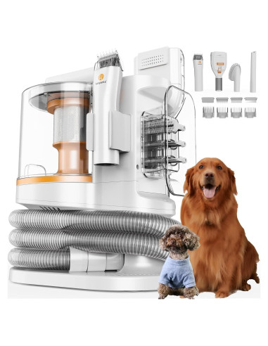 Kit de Aseo para Mascotas PROMOMO - Aspiradora 3.4L, 99% Pelo