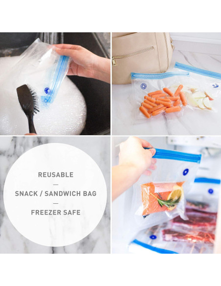 Bolsas Sous Vide OUII - Kit de 20 Piezas Reutilizables Bolsas Sous Vide OUII - Kit de 20 Piezas Reutilizables