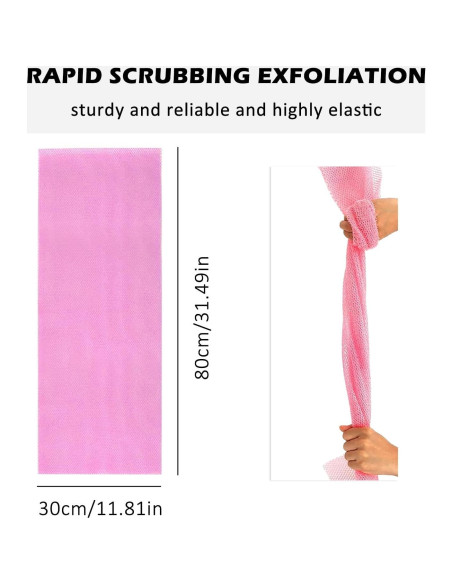 Esponja de Baño Exfoliante WALWAL 80 cm Malla Secado Rápido Esponja de Baño Exfoliante WALWAL 80 cm Malla Secado Rápido