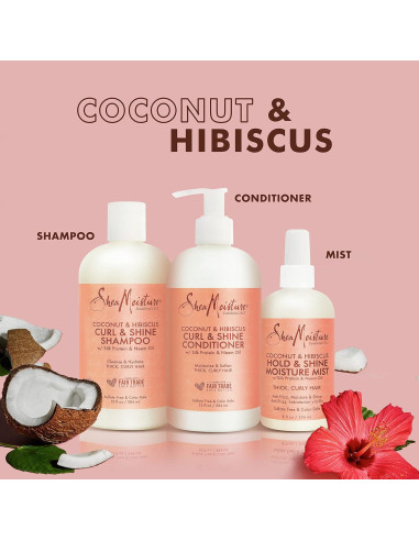 Champú y Acondicionador SheaMoisture Coco Hibisco 3 en 1