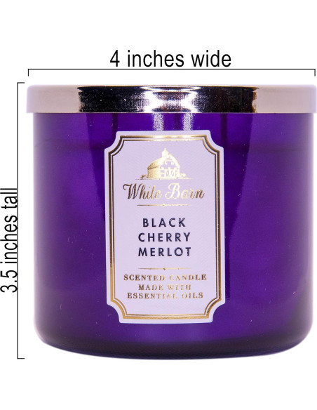 Vela Aromática Bath and Body Works Cereza Negra 411g Vela Aromática Bath and Body Works Cereza Negra 411g