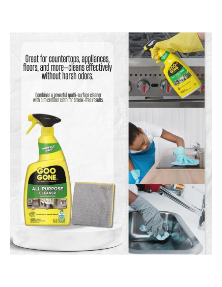 Set de 2 Limpiadores Multiusos Goo Gone 946 ml + Paño Microfibra Set de 2 Limpiadores Multiusos Goo Gone 946 ml + Paño Microfibra