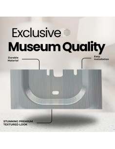 Placa de Pared Cuadrada Adorna One Silver Sheen para Ecobee 2