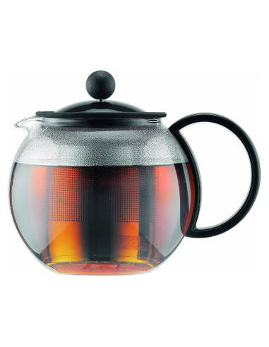 Prensa de Té Bodum Assam 0.5L Vidrio Negro con Filtro