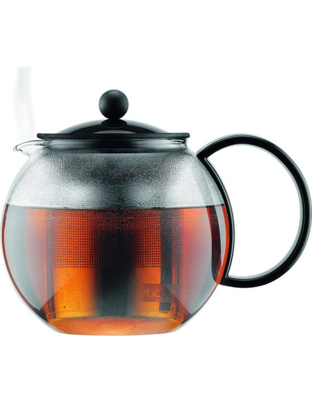Prensa de Té Bodum Assam 0.5L Vidrio Negro con Filtro Prensa de Té Bodum Assam 0.5L Vidrio Negro con Filtro