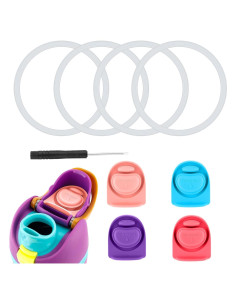 4 Tapones y 4 Anillos de Sello BOXOB para Owala 16-40oz