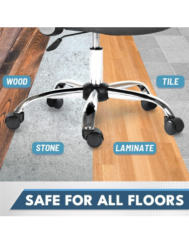Ruedas de poliuretano para silla de oficina 11mm - Disfrutar Caster