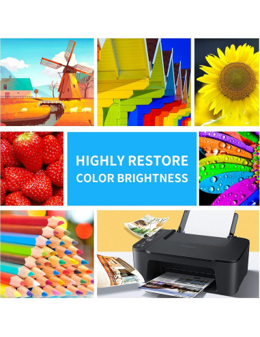 Recarga de Tinta Cian Magenta Amarillo Oranysty 70ml para Epson
