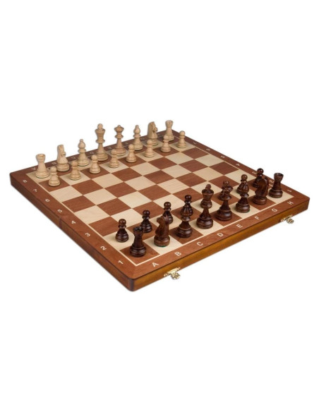 Juego de Ajedrez Profesional Wegiel 52x52cm Hecho a Mano Juego de Ajedrez Profesional Wegiel 52x52cm Hecho a Mano