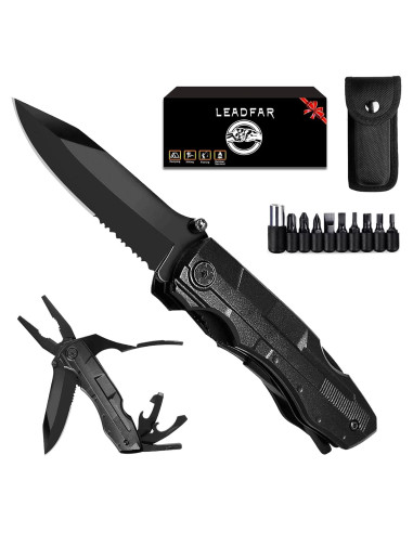Multiherramienta Plegable Leadfar 10 en 1 para Acampar