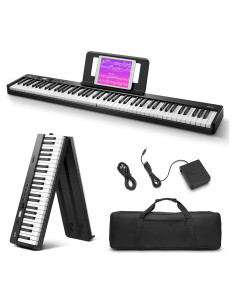 Piano Digital Plegable Eastar EP-10 88 Teclas Bluetooth Portátil