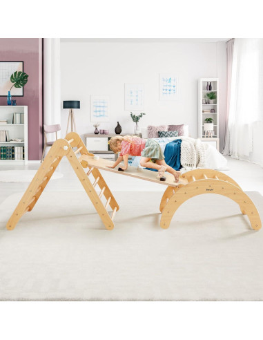 Conjunto Triángulo Pikler 4 en 1 Beright - Juguete Escalada Montessori