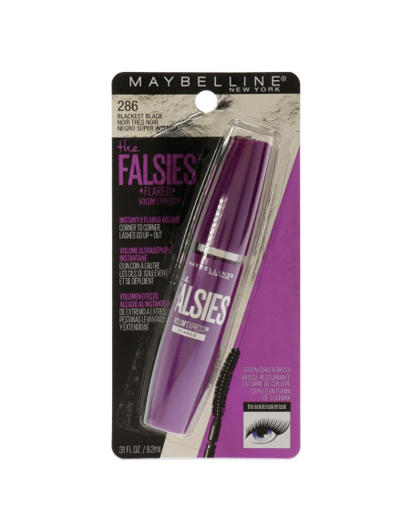 Máscara de Pestañas Falsas Flared Maybelline 9.2 ml Negra Máscara de Pestañas Falsas Flared Maybelline 9.2 ml Negra