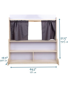 Teatro de Títeres Children's Factory con Pizarra Blanca 124.88 cm 2