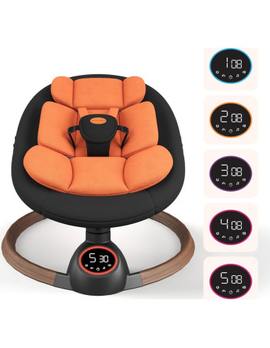 Columpio Eléctrico para Bebés Monniebaby con Bluetooth 5 Velocidades