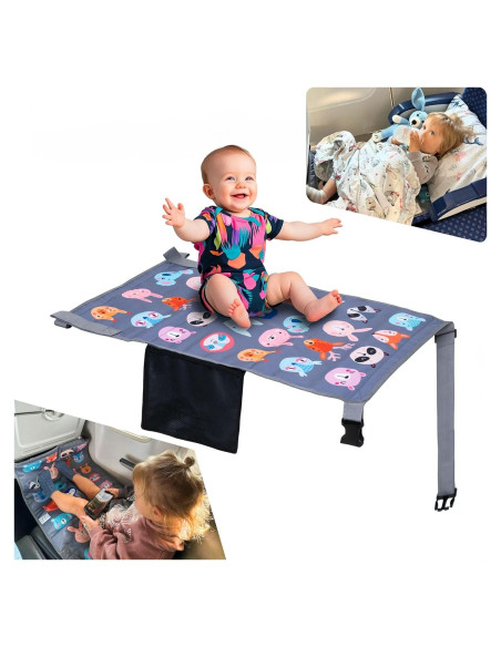 Cama de avión para niños Little Traveler - Gris, 1-4 años Cama de avión para niños Little Traveler - Gris, 1-4 años