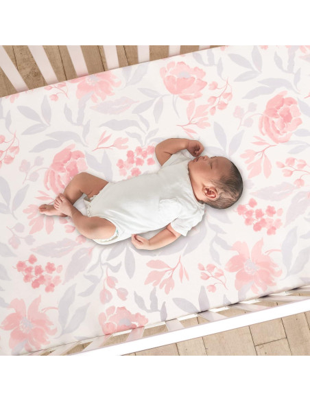 Conjunto de Ropa de Cuna 3 Piezas Bedtime Originals Floral Conjunto de Ropa de Cuna 3 Piezas Bedtime Originals Floral