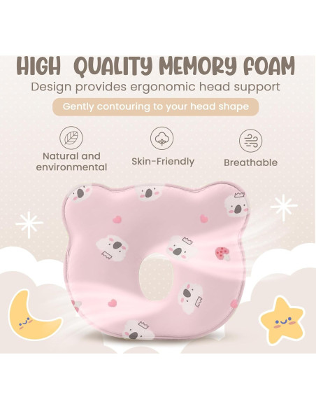 Almohada Viscoelástica MarBoost para Bebés Koala Rosa Almohada Viscoelástica MarBoost para Bebés Koala Rosa