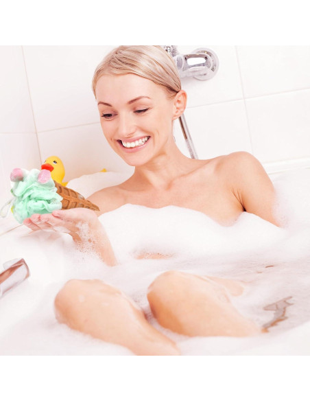 Esponja de Baño Geiserailie en Forma de Helado - 4 Piezas Esponja de Baño Geiserailie en Forma de Helado - 4 Piezas