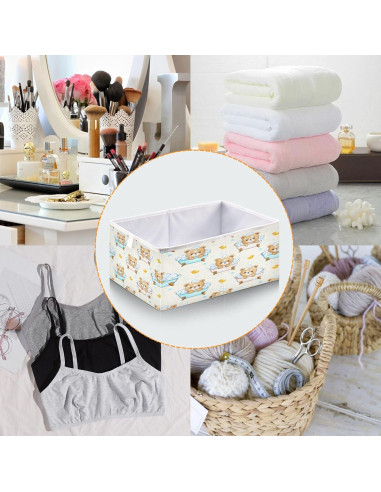 Cajas de Almacenamiento Plegables Kigai 40x27x17.7 cm Decorativas