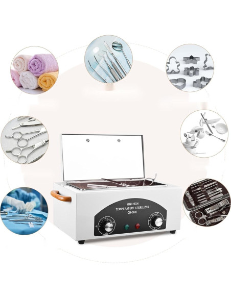 Esterilizador de Calor Seco 300W 1.5L para Herramientas Metálicas Esterilizador de Calor Seco 300W 1.5L para Herramientas Metálicas