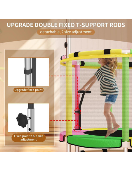 Trampolín Ajustable para Niños BLINWORLD TL-238 139.7cm Trampolín Ajustable para Niños BLINWORLD TL-238 139.7cm