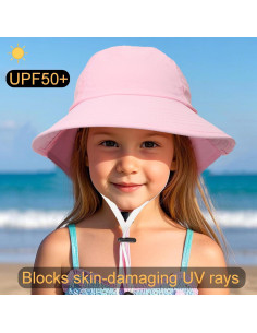 Paquete de 2 Sombreros de Sol UPF 50+ para Bebés Niños 2