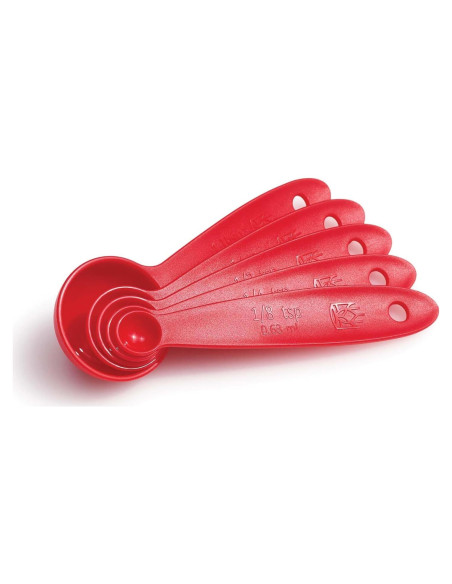 Juego de Cucharas Medidoras King Arthur - Set 5 Piezas Rojo Juego de Cucharas Medidoras King Arthur - Set 5 Piezas Rojo