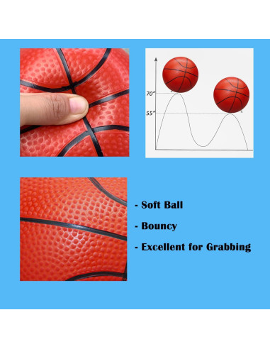 Mini Balones de Baloncesto ABAJI 4 Piezas 12.7 cm PVC