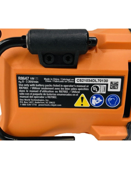 Sierra Recíproca Sin Escobillas RIDGID 18V 3.07 kg Sierra Recíproca Sin Escobillas RIDGID 18V 3.07 kg