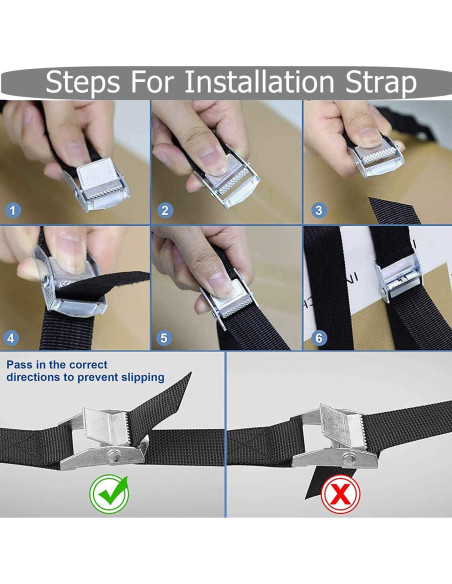 Estantes para Kayak Heavdace, Paquete de 4 Ganchos 49.53 cm Estantes para Kayak Heavdace, Paquete de 4 Ganchos 49.53 cm