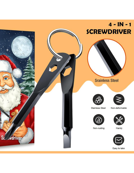 Destornillador de Llave 4 en 1 ZFFIO - Herramienta Compacta Destornillador de Llave 4 en 1 ZFFIO - Herramienta Compacta