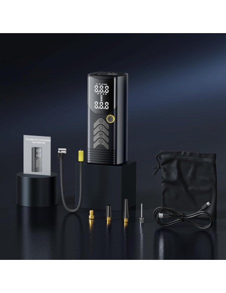 Compresor de Aire Portátil Ratolo CQB-008-5a 150PSI Batería 25000mAh Compresor de Aire Portátil Ratolo CQB-008-5a 150PSI Batería 25000mAh