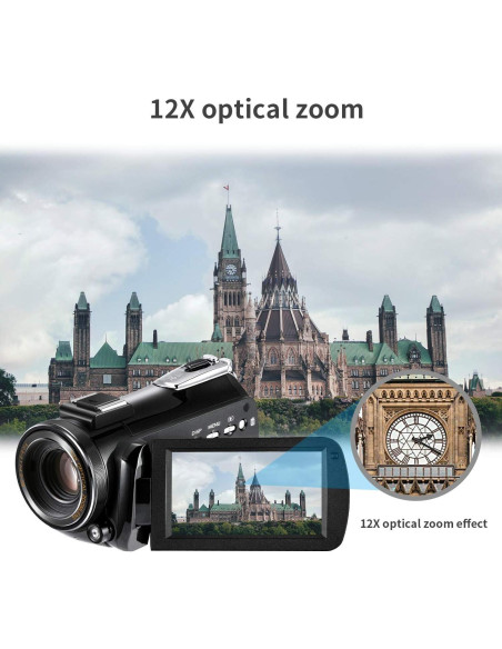 Cámara de Video ORDRO AC5 4K UHD con Zoom Óptico 12X Cámara de Video ORDRO AC5 4K UHD con Zoom Óptico 12X