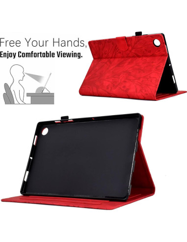 Funda de Tablet Samsung Galaxy Tab A9 Plus 11" Cuero PU Rojo