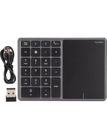 Teclado Numérico Inalámbrico Heayzoki con Touchpad 22 Teclas Teclado Numérico Inalámbrico Heayzoki con Touchpad 22 Teclas