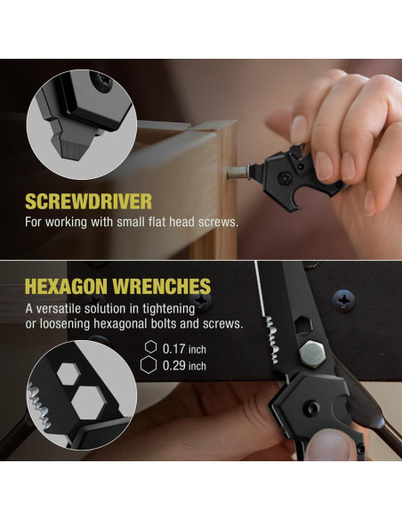 Mini Cuchillo de Llavero Grand Way - 3.35" 6 en 1 Multiherramienta Mini Cuchillo de Llavero Grand Way - 3.35" 6 en 1 Multiherramienta