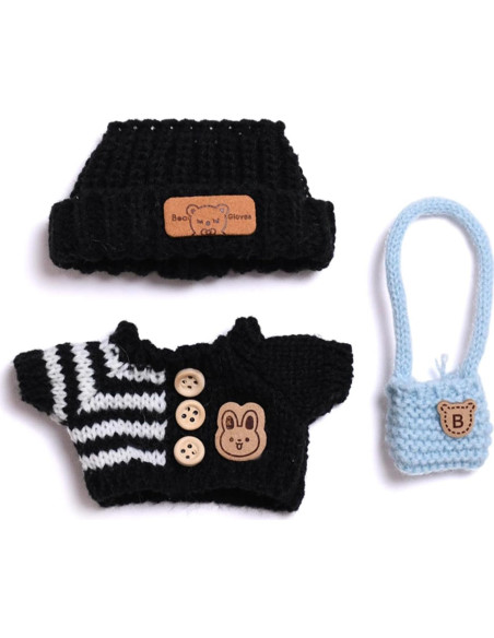 Conjunto de Ropa para Muñecas 17cm - Sombrero, Vestido y Mochila Conjunto de Ropa para Muñecas 17cm - Sombrero, Vestido y Mochila