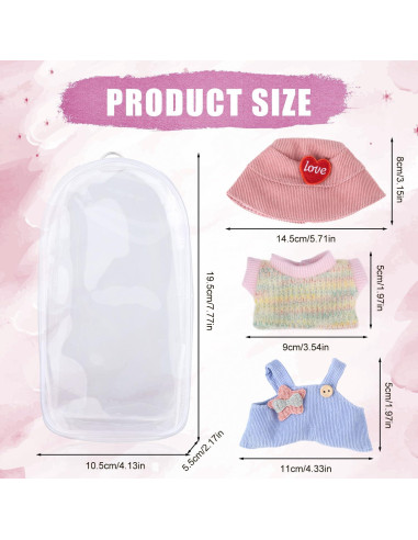 Conjunto de Ropa para Muñecas Tinoaly 17cm Accesorios
