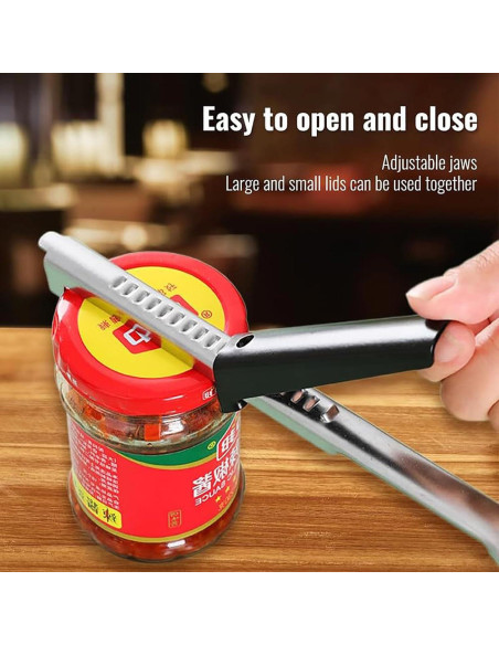 Abrebotellas Ajustable PUSKIU 2 en 1 Acero Inoxidable Abrebotellas Ajustable PUSKIU 2 en 1 Acero Inoxidable