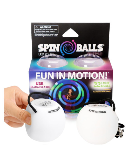 Bolas Poi LED Spinballs Glow.0 Recargables USB 22 Modos Bolas Poi LED Spinballs Glow.0 Recargables USB 22 Modos