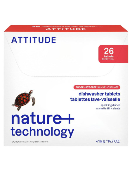 Tabletas Detergente Lavavajillas ATTITUDE 26 Unidades Veganas Tabletas Detergente Lavavajillas ATTITUDE 26 Unidades Veganas